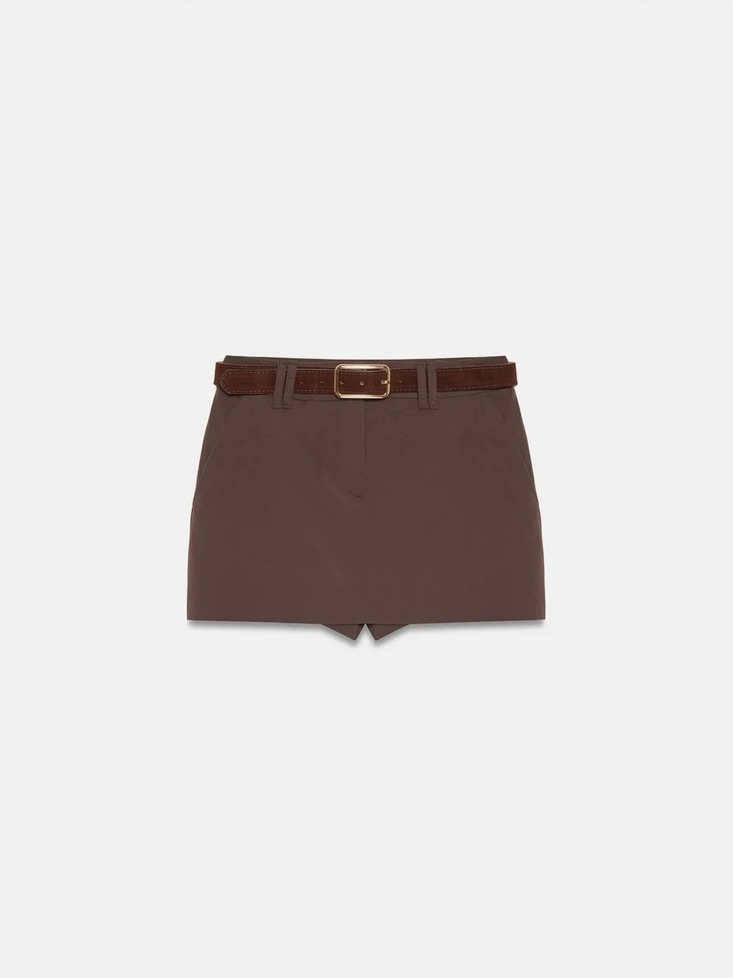 Dilvin Skirt in Brown: front