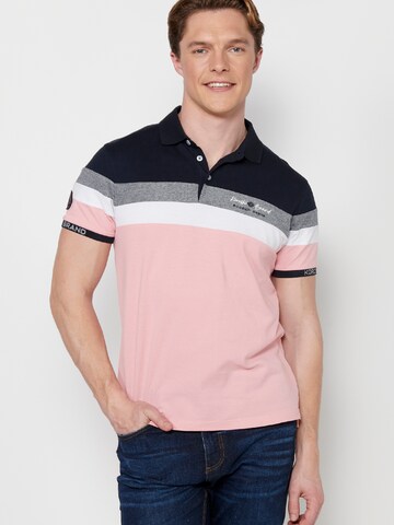 KOROSHI Shirt in Roze: voorkant