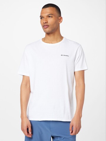 COLUMBIA - Camiseta funcional 'North Cascades' en blanco: frente