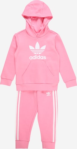 ADIDAS ORIGINALS Träningsoverall 'Adicolor' i rosa: framsida