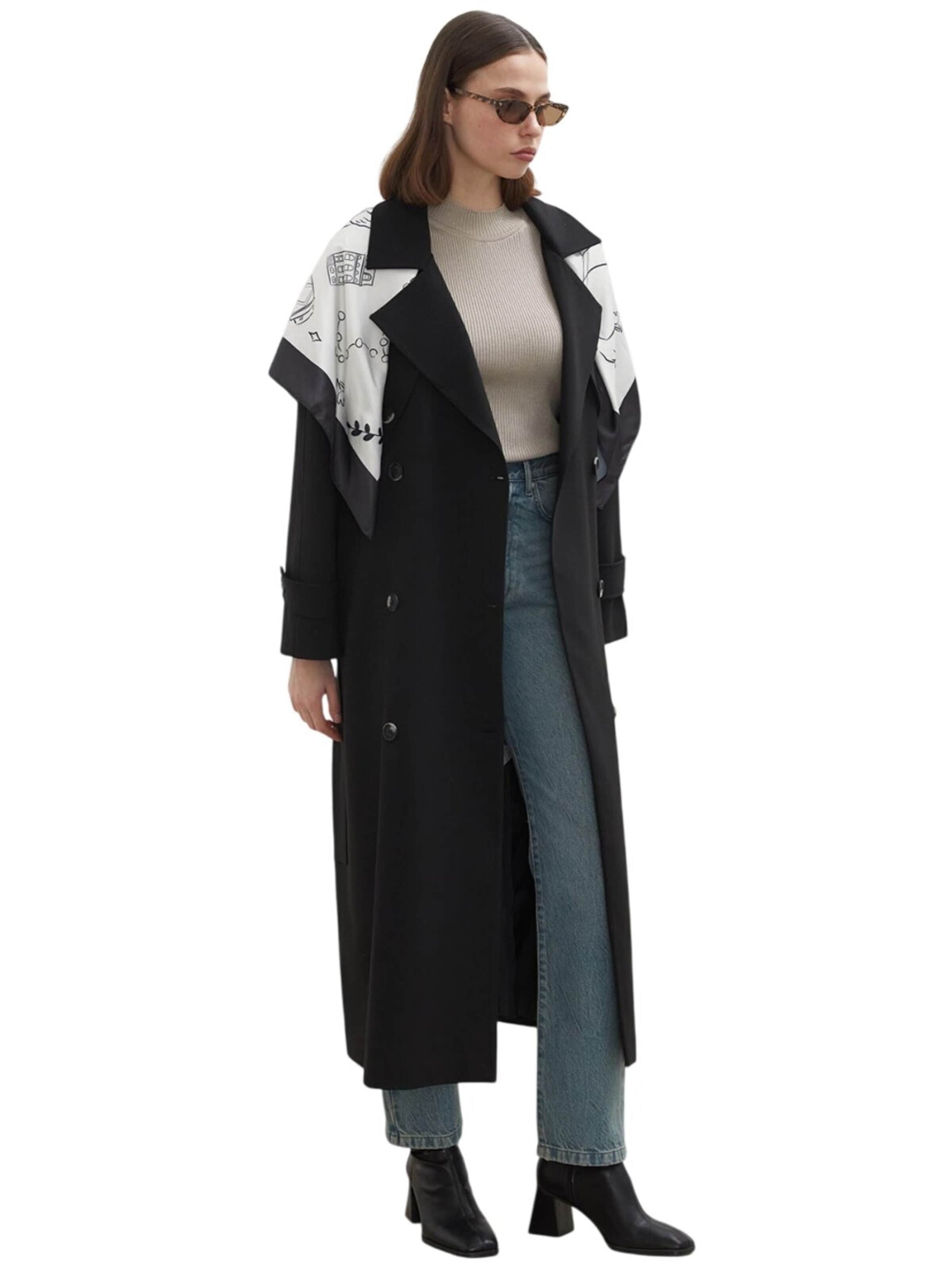 MANUKA Between-Seasons Coat in Black