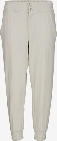 ÆNGELS Tapered Sportbroek in Beige: voorkant