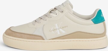 Baskets basses Calvin Klein Jeans en blanc : devant