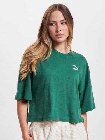 PUMA T-Shirt 'Classics' in Grün: predná strana