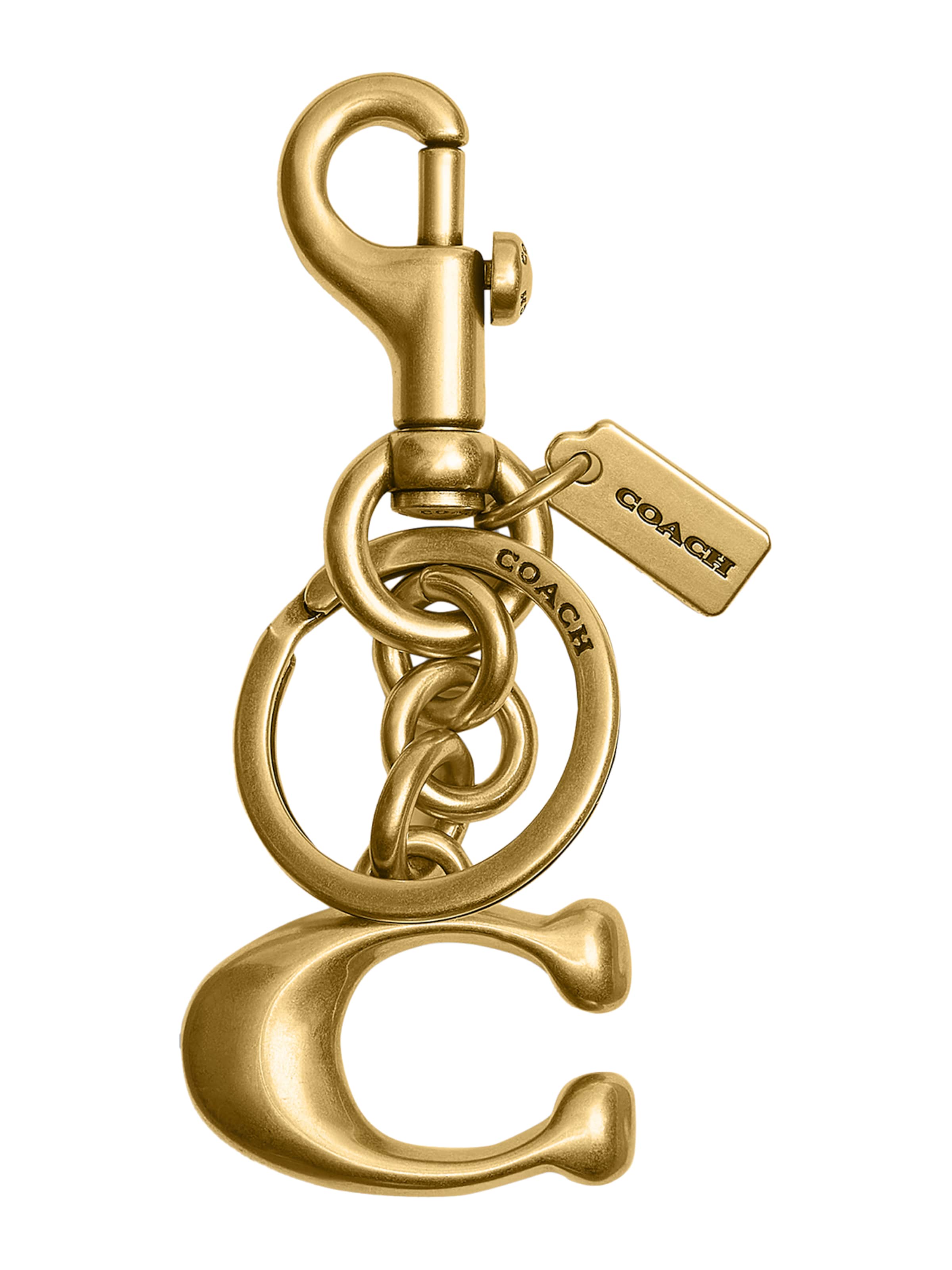 bronzas COACH Atslēgu piekariņš: no priekšpuses