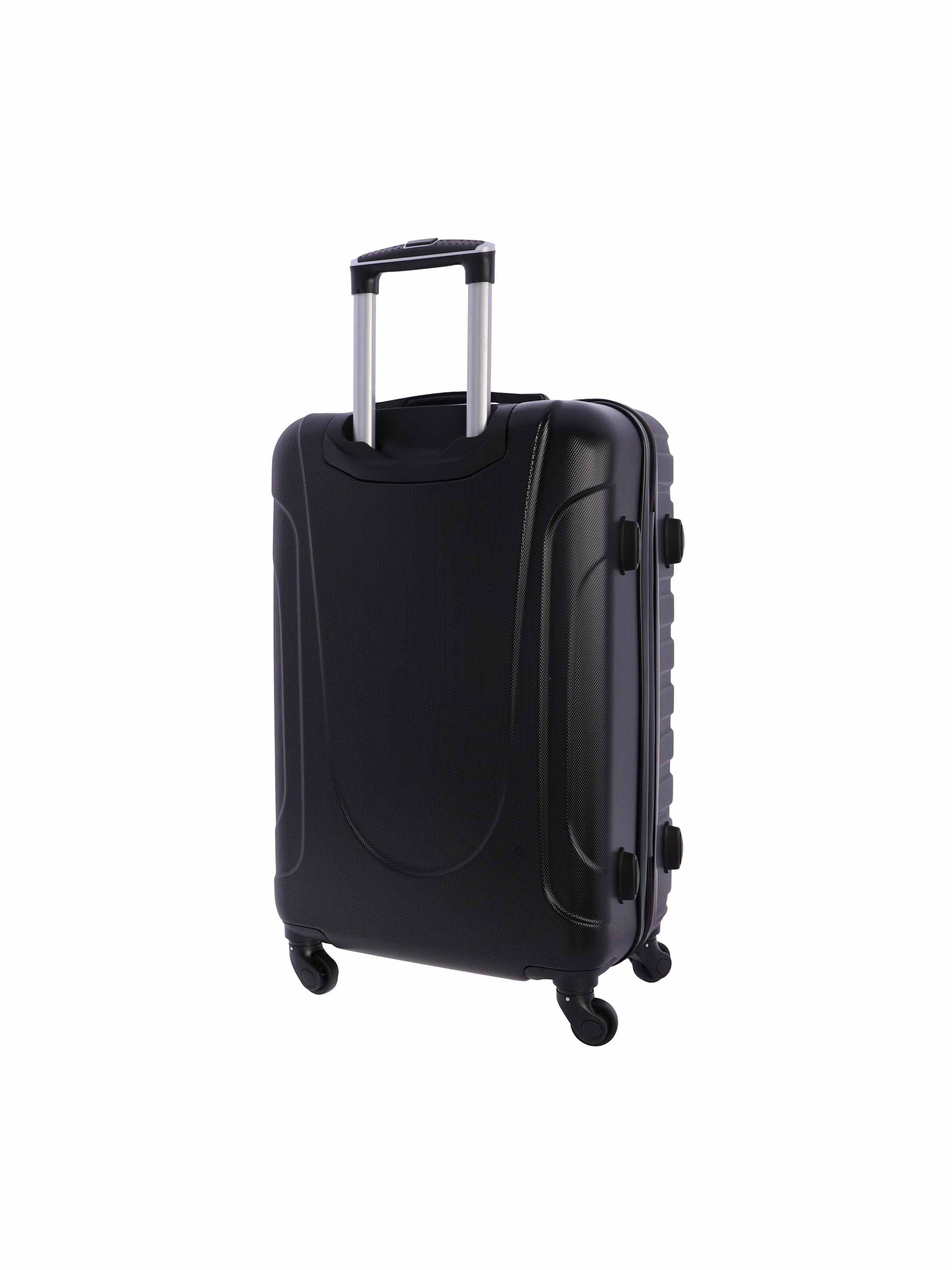 Coronel Tapioca - Carrito 'Coronel Tapioca Maleta Mediana 23 kg | Maleta de Viaje Rígida con 4 Ruedas Dobles 360º, Candado numérico y Asa Telescópica | Equipaje Resistente al Agua para Viajes en Avión' en negro
