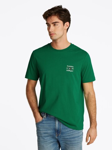 TOMMY HILFIGER Koszulka w kolorze zielony: przód