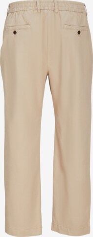 JACK & JONES Loosefit Bukser med lægfolder 'Karl Lawrence' i beige