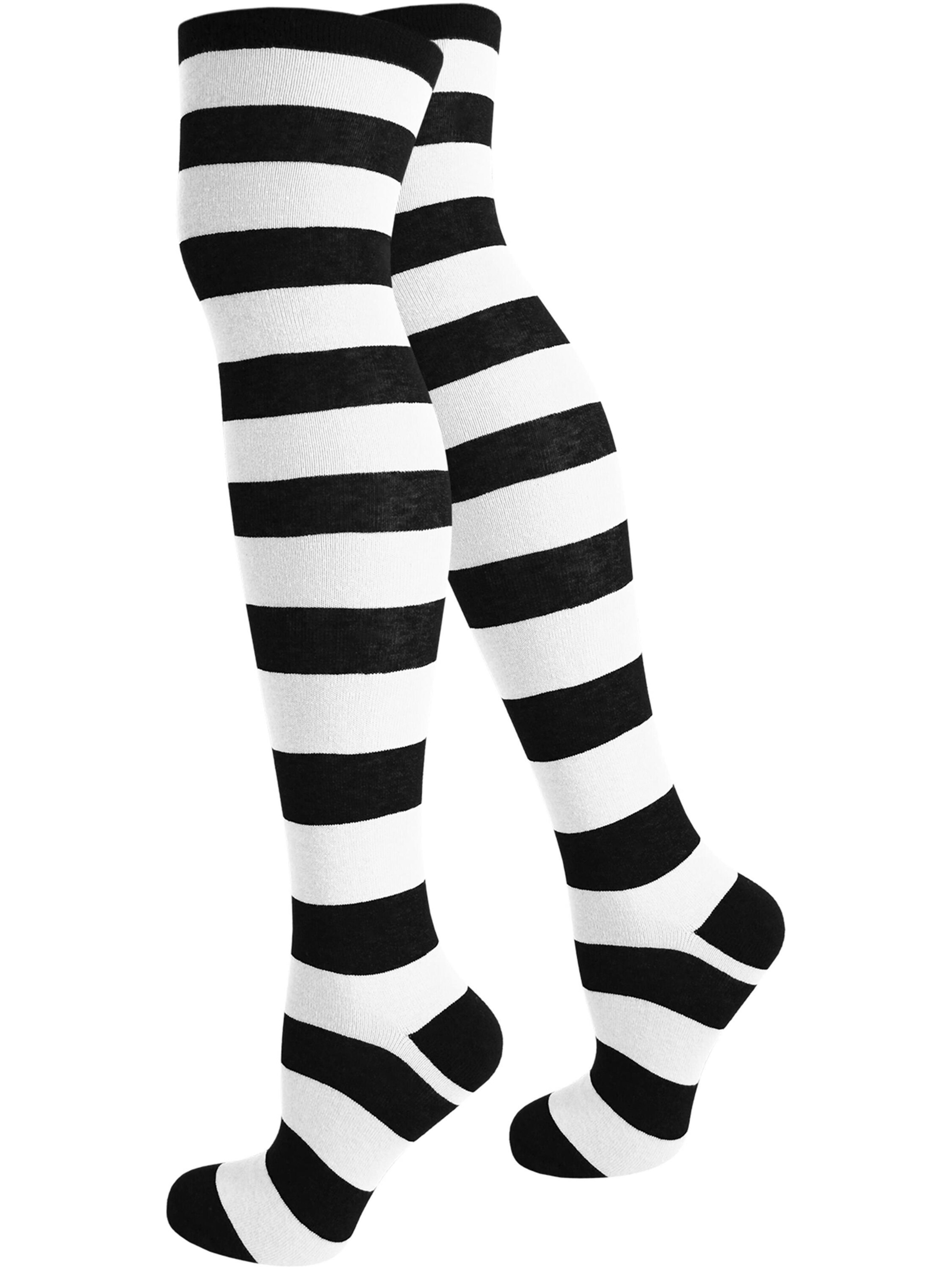 Chaussettes montantes normani en noir : devant