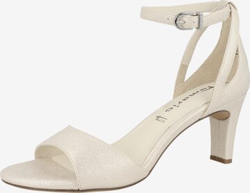 TAMARIS Strap sandal in Beige: front