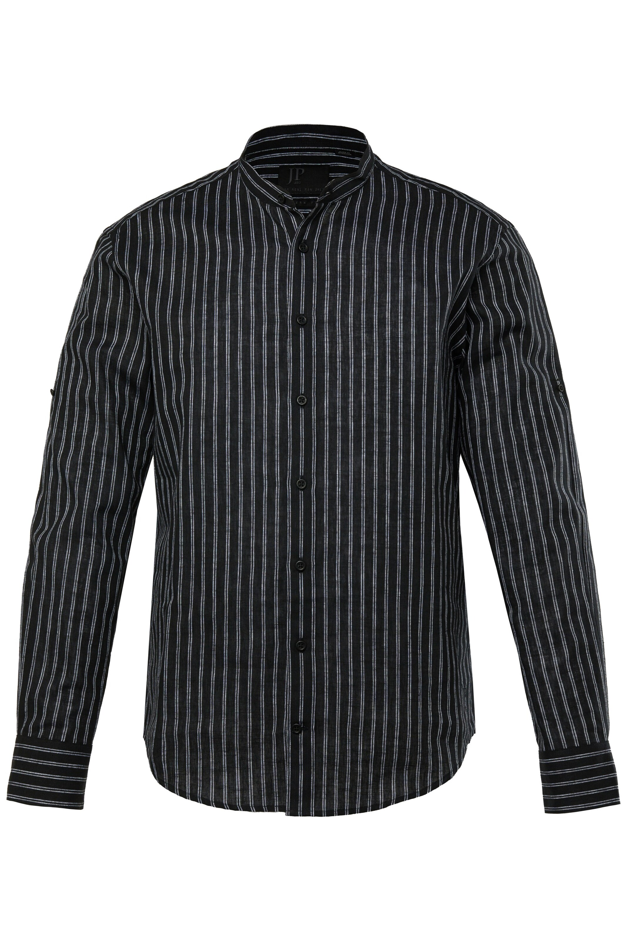 JP1880 Comfort fit Overhemd in Zwart: voorkant