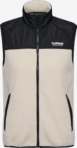 Hummel Sportbodywarmer 'LGC MALIKAT' in Wit: voorkant