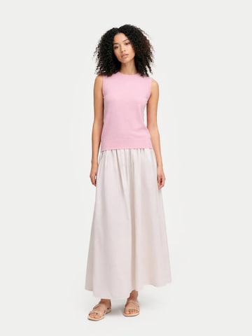 GOBI Cashmere - Chaleco de punto 'Women's Timeless Cashmere Crewneck Vest' en rosa
