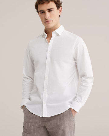 WE Fashion Regular Fit Hemd in Weiß: Vorderseite