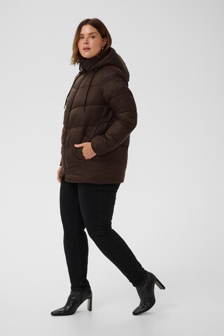 KAFFE CURVE Jacke 'KCSusanna' in Braun