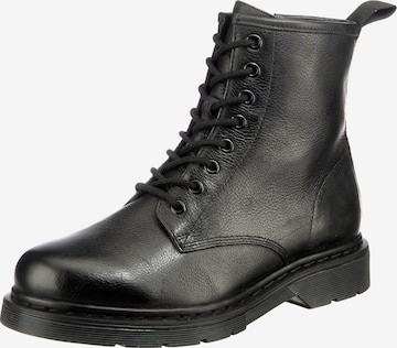 KLONDIKE 1896 Lace-Up Ankle Boots in Black: front
