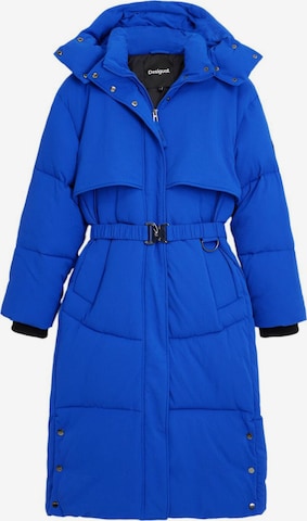 DesigualZimski kaput - plava boja: prednji dio