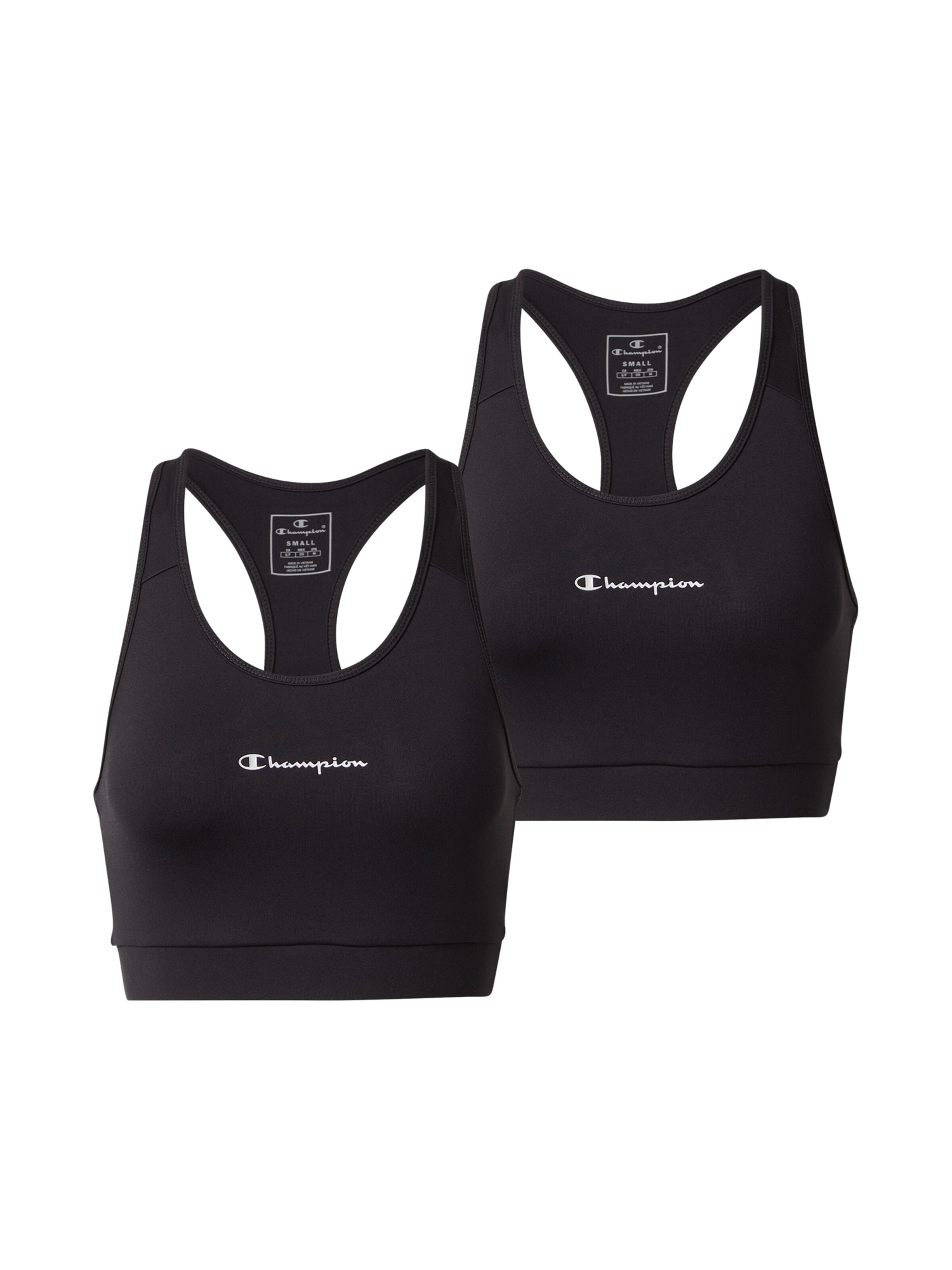 Soutien-gorge de sport Champion Authentic Athletic Apparel en noir : devant