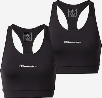 Champion Authentic Athletic Apparel Sports Bra in Black: front