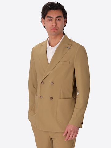 Distretto12 Slim Fit Sakko in Beige: Vorderseite