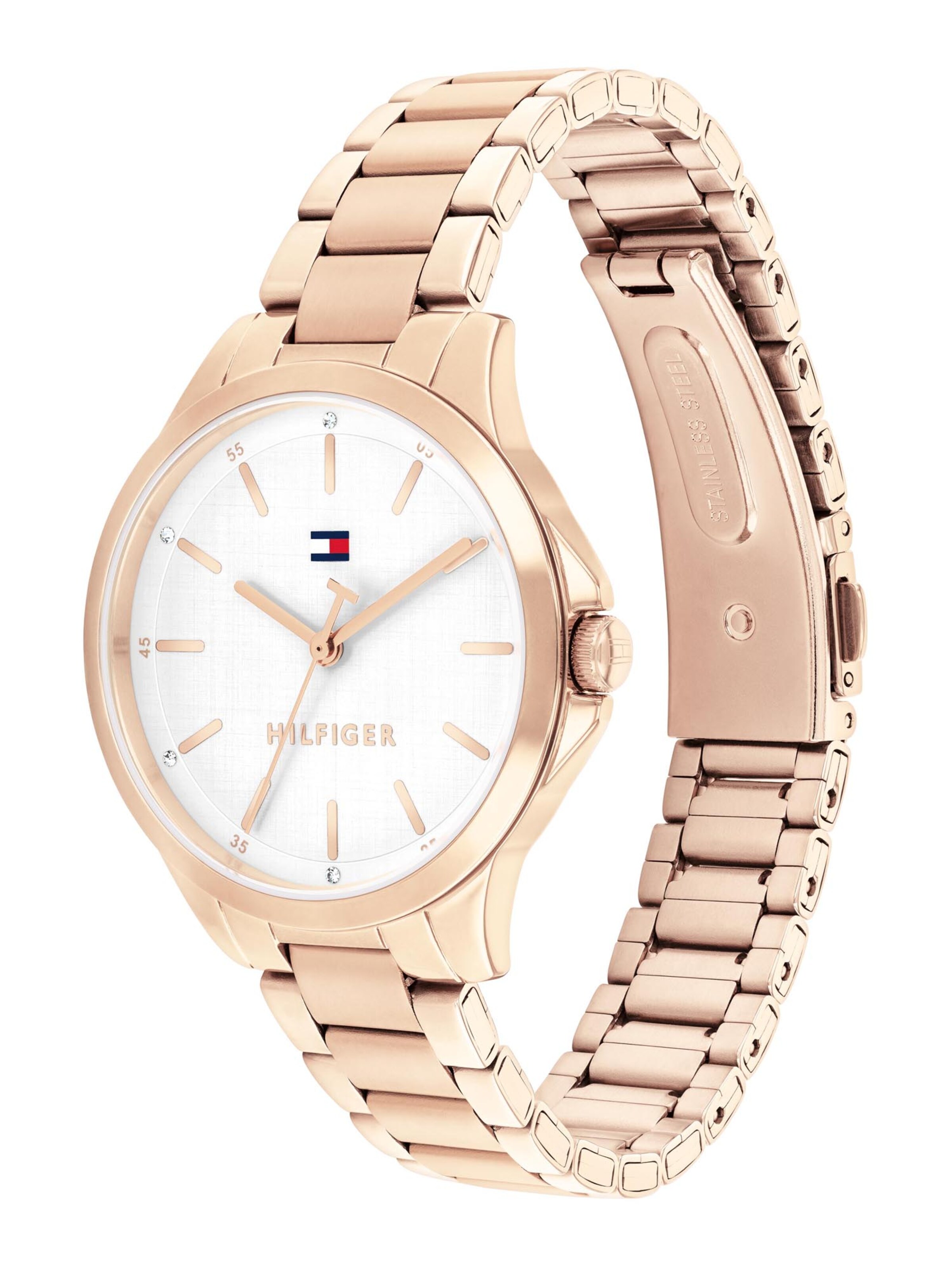 TOMMY HILFIGER Analog watch 'CHLOE' in Gold