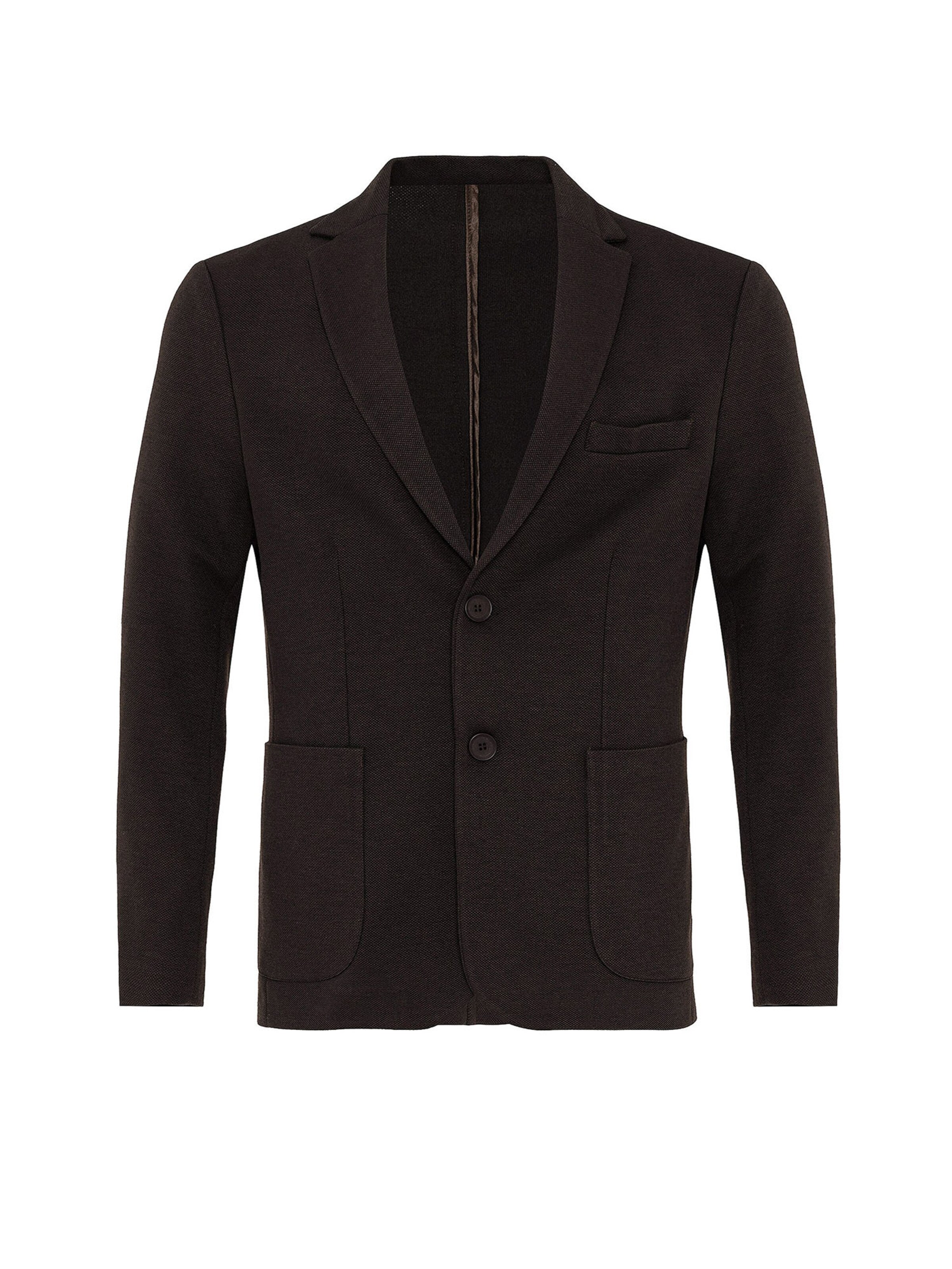 Antioch Regular fit Ανδρικό σακάκι σε καφέ: μπροστά