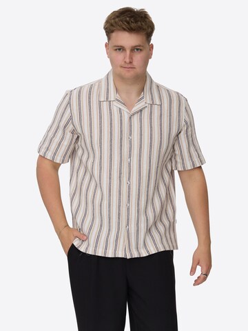 Dxnmxrk Shirt 'DXGudmund' in Wit: voorkant