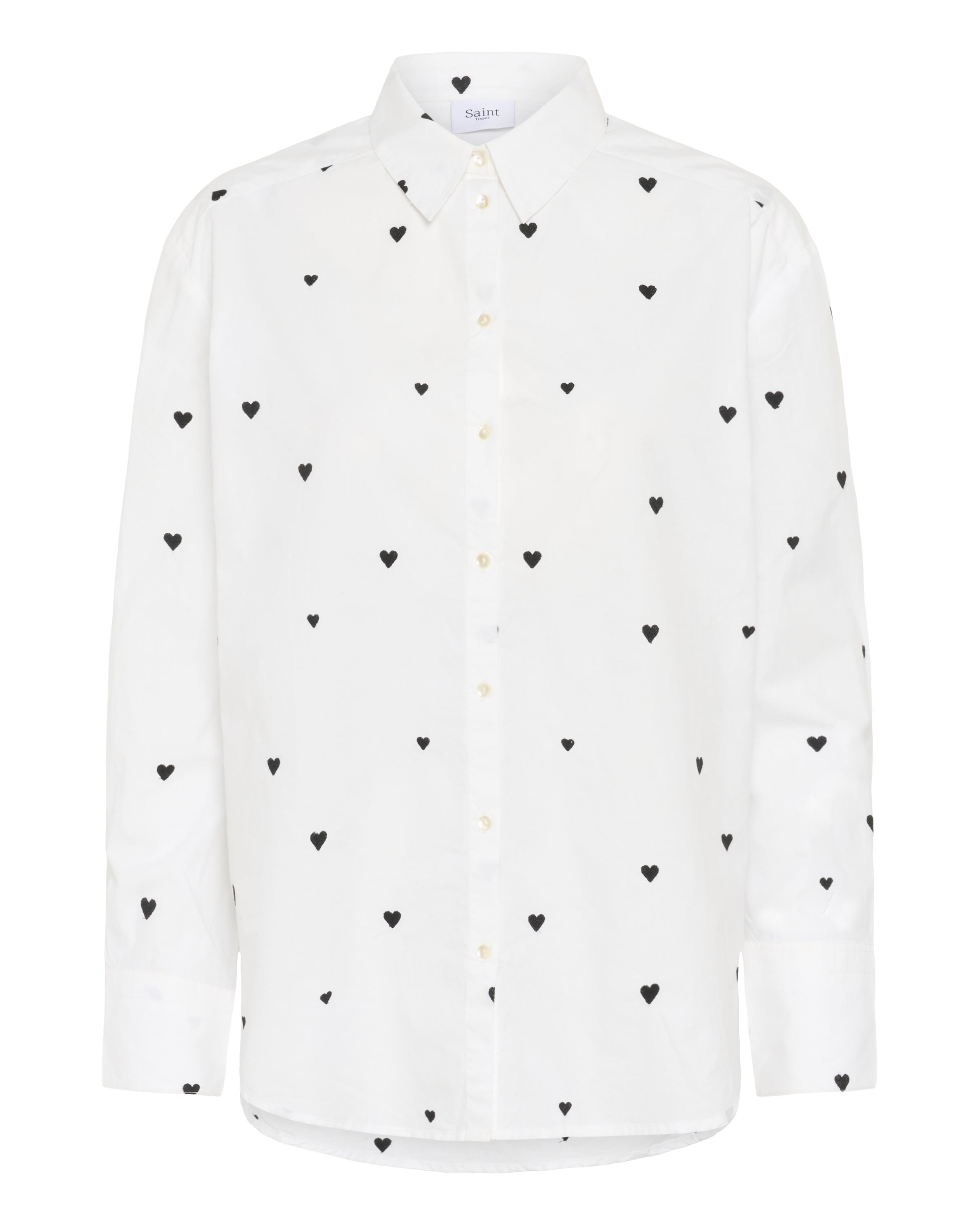 SAINT TROPEZ Bluse i hvid: forside