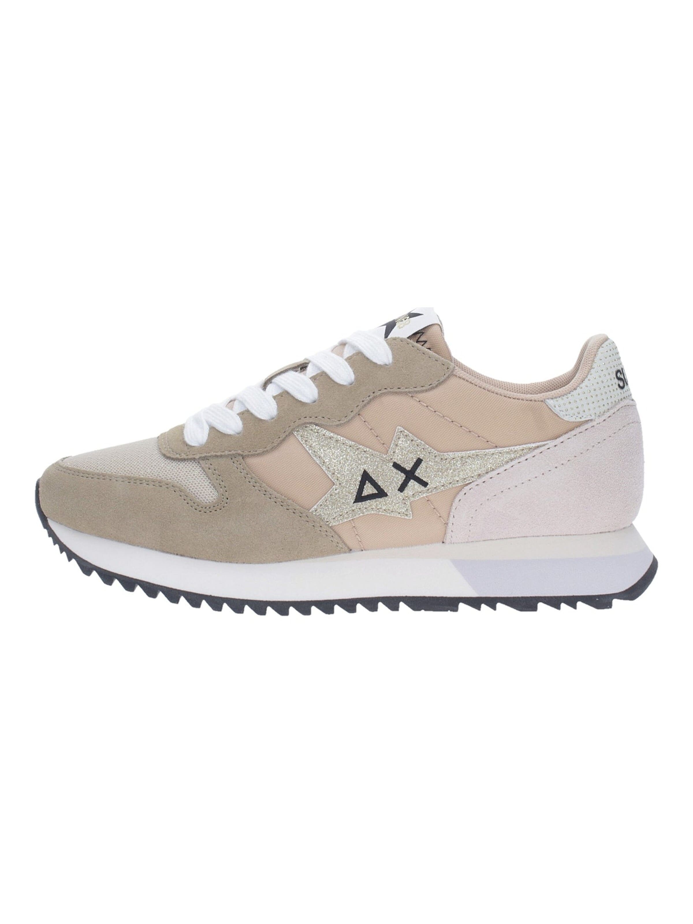 Sneaker bassa di SUN68 in beige: frontale
