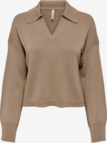 ONLY Sweater 'Otilia' in Brown: front