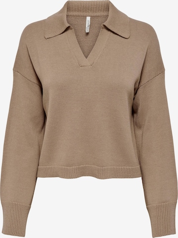 Pull-over 'Otilia' ONLY en marron : devant