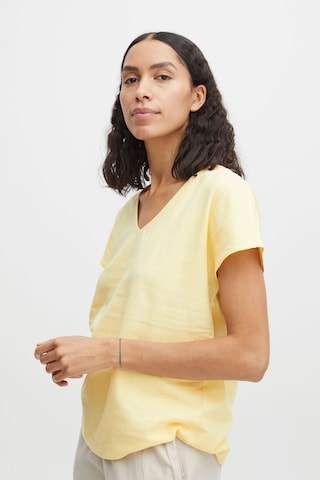 b.young Blouse 'Byfalakka' in Geel: voorkant