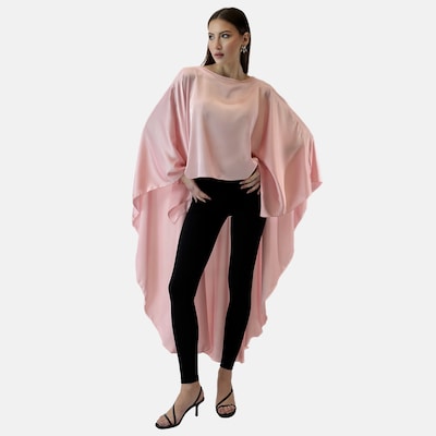 Mantellina in XS-XL Elara di colore rosa, Visualizzazione prodotti