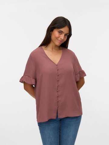 Vero Moda Curve Blouse 'CINGRID' in Pink: front