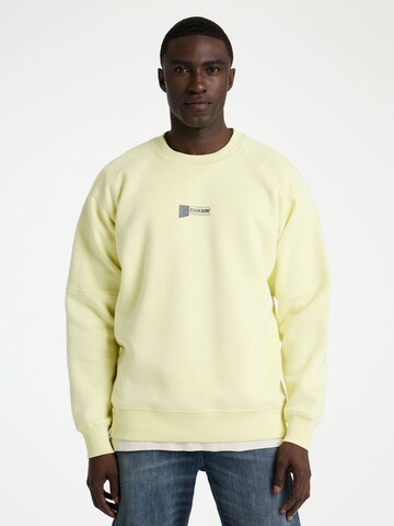 Sweat-shirt 'Ido ' CHASIN' en jaune