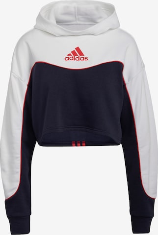 ADIDAS SPORTSWEAR Αθλητική μπλούζα φούτερ σε μπλε: μπροστά