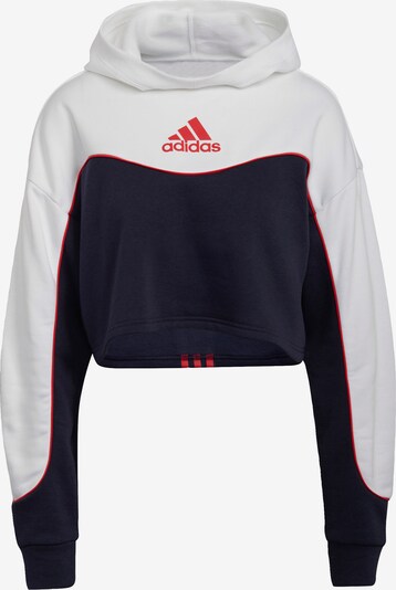 ADIDAS PERFORMANCE Αθλητική μπλούζα φούτερ σε μπλε νύχτας / κόκκινο / λευκό, Άποψη προϊόντος