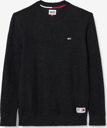 Tommy Jeans Sweater in Black: front