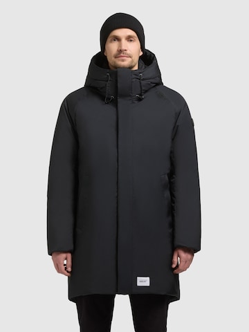 khujo Wintermantel 'Kenji' in Grau: Vorderseite