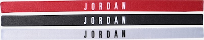 NIKE Accessoires Sportstirnband 'Jordan' in rot / schwarz / weiß, Produktansicht