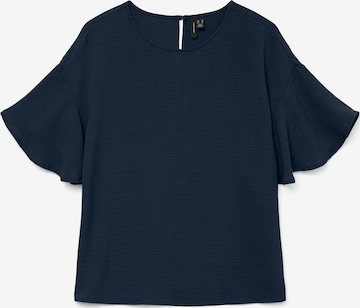 VERO MODA Bluse 'VMALVA' in Blau: Vorderseite