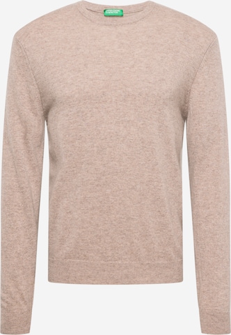 UNITED COLORS OF BENETTON - Ajuste regular Jersey en beige: frente