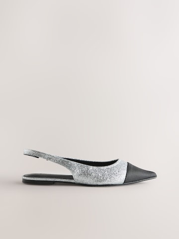 Next - Zapatos destalonado en plata