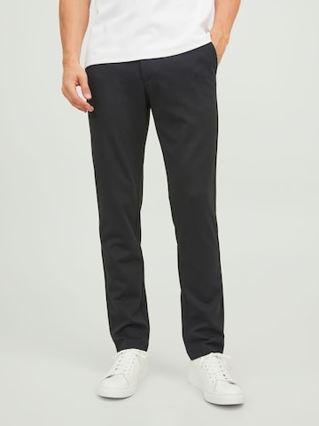 Coupe slim Pantalon chino 'Winston ' JACK & JONES en gris : devant