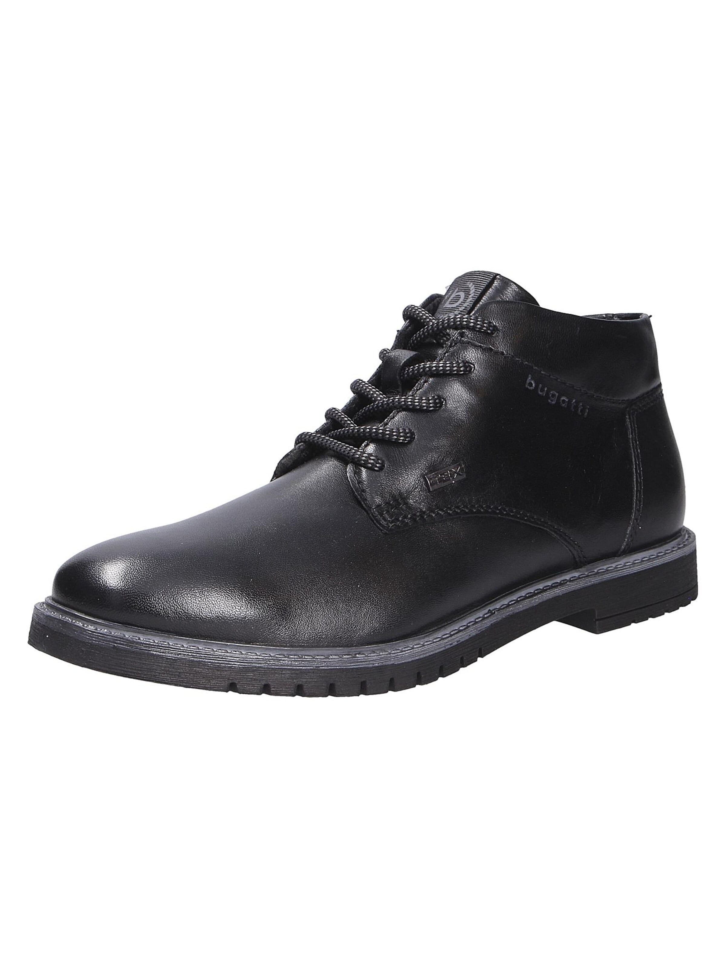 bugatti Lace-up boots in Black: front