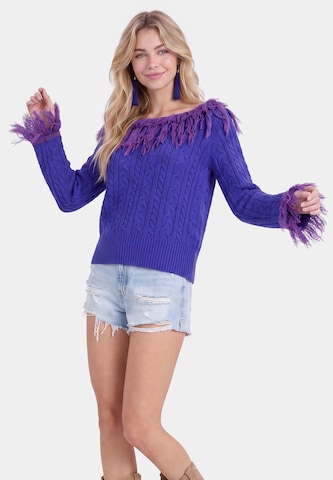 IZIA - Jersey en azul: frente