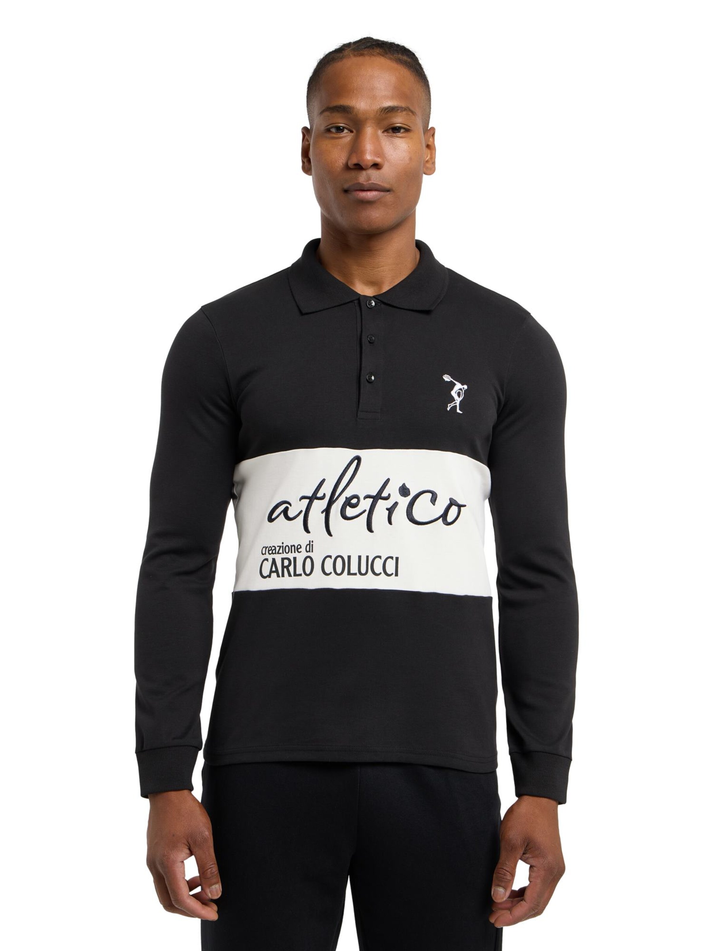 T-Shirt 'Domenici' Carlo Colucci en noir : devant