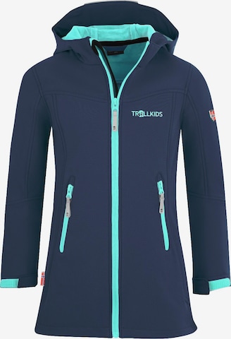 TROLLKIDS Winter Jacket in Blue: front