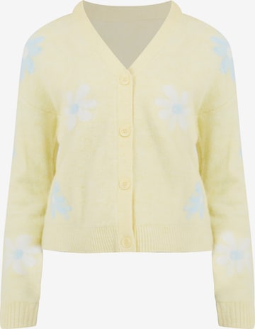 Cardigan BRAVE SOUL en jaune : devant