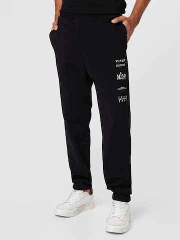 JACK & JONES Tapered Pants 'MIND' in Black: front